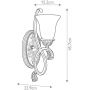 Elstead Lighting Sonoma Valley kinkiet 1x60 W szylkretowy FE-SONOMAVALLEY1 zdj.2