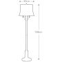 Elstead Lighting Stateroom lampa stojąca 2x60 W biała-mosiądz FE-STATEROOM-FL-BB zdj.2