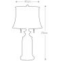 Elstead Lighting Stateroom lampa stołowa 2x60 W biała-antyczny nikiel FE-STATEROOM-TL-AN zdj.2