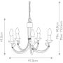 Elstead Lighting Chartwell lampa wisząca 5x60 W czarna CH5-BLACK zdj.2