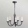 Elstead Lighting Chartwell lampa wisząca 5x60 W czarna CH5-BLACK zdj.3