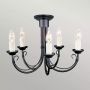 Elstead Lighting Chartwell lampa wisząca 5x60 W czarna CH5-BLACK zdj.4