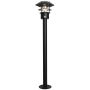Elstead Lighting Helsingor lampa stojąca zewnętrzna 1x60 W z czujnikiem ruchu czarna HELSINGOR-PIR-BOL-BK zdj.1