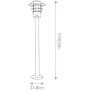 Elstead Lighting Helsingor lampa stojąca zewnętrzna 1x60 W z czujnikiem ruchu czarna HELSINGOR-PIR-BOL-BK zdj.2