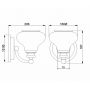 Elstead Lighting Ainsley kinkiet 1x3 W polerowany chrom HK-AINSLEY1-BATH zdj.2