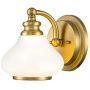 Elstead Lighting Ainsley kinkiet 1x3 W szczotkowany mosiądz HK-AINSLEY1-BATH-BB zdj.1