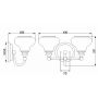 Elstead Lighting Ainsley kinkiet 2x3 W polerowany chrom HK-AINSLEY2-BATH zdj.2