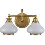 Elstead Lighting Ainsley kinkiet 2x3 W szczotkowany mosiądz HK-AINSLEY2-BATH-BB zdj.5