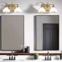 Elstead Lighting Ainsley kinkiet 2x3 W szczotkowany mosiądz HK-AINSLEY2-BATH-BB zdj.3