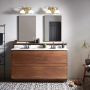 Elstead Lighting Ainsley kinkiet 2x3 W szczotkowany mosiądz HK-AINSLEY2-BATH-BB zdj.4