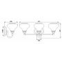 Elstead Lighting Ainsley kinkiet 3x3 W polerowany chrom HK-AINSLEY3-BATH zdj.2
