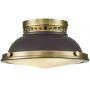 Elstead Lighting Amelia lampa podsufitowa 2x40 W brązowa HK-AMELIA-F-M-RB zdj.1