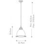 Elstead Lighting Amelia lampa wisząca 1x60 W chrom HK-AMELIA-P-M-CM zdj.2