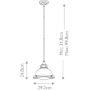 Elstead Lighting Amelia lampa wisząca 1x60 W chrom HK-AMELIA-P-S-CM zdj.2