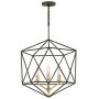 Elstead Lighting Astrid lampa wisząca 3x60 W złota-brązowa HK-ASTRID-3P zdj.1