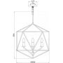 Elstead Lighting Astrid lampa wisząca 3x60 W złota-brązowa HK-ASTRID-3P zdj.2