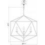 Elstead Lighting Astrid lampa wisząca 5x60 W złota-brązowa HK-ASTRID-5P zdj.2