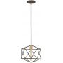 Elstead Lighting Astrid lampa wisząca 1x60 W złota-brązowa HK-ASTRID-MP zdj.1