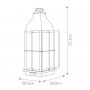 Elstead Lighting Bingham kinkiet zewnętrzny 1x60 W brązowy HK-BINGHAM-L zdj.2