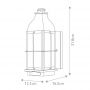 Elstead Lighting Bingham kinkiet zewnętrzny 1x60 W brązowy HK-BINGHAM-S zdj.2