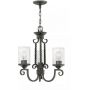 Elstead Lighting Casa lampa wisząca 3x60 W czarna HK-CASA3 zdj.1