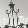 Elstead Lighting Casa lampa wisząca 5x60 W czarna HK-CASA5 zdj.3