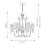 Elstead Lighting Casa lampa wisząca 5x60 W czarna HK-CASA5 zdj.2