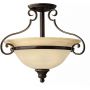 Elstead Lighting Cello lampa podsufitowa 2x60 W brązowa HK-CELLO-SF zdj.1