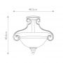 Elstead Lighting Cello lampa podsufitowa 2x60 W brązowa HK-CELLO-SF zdj.2