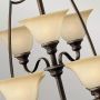 Elstead Lighting Cello lampa wisząca 15x60 W brązowa HK-CELLO15 zdj.4
