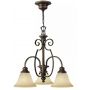 Elstead Lighting Cello lampa wisząca 3x60 W brązowa HK-CELLO3 zdj.1