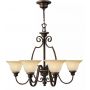 Elstead Lighting Cello lampa wisząca 6x60 W brązowa HK-CELLO6 zdj.1