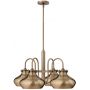 Elstead Lighting Congress lampa wisząca 4x100 W szczotkowany karmel HK-CONGRESS4-C-BC zdj.1