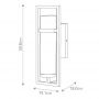Elstead Lighting Cordillera kinkiet zewnętrzny 1x60 W czarny HK-CORDILLERA-M-BK zdj.2