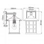 Elstead Lighting Freeport kinkiet zewnętrzny 1x40 W biały HK-FREEPORT2-M-TWH zdj.2