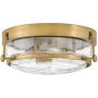 Elstead Lighting Harper plafon 3x60 W stary mosiądz-przezroczysty HK-HARPER-F-HB-CS zdj.1