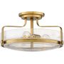 Elstead Lighting Harper lampa podsufitowa 3x60 W stary mosiądz-przezroczysta HK-HARPER-SFM-HB-CS zdj.1