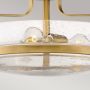 Elstead Lighting Harper lampa podsufitowa 3x60 W stary mosiądz-przezroczysta HK-HARPER-SFM-HB-CS zdj.5