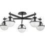 Elstead Lighting Hollis lampa podsufitowa 5x40 W czarna HK-HOLLIS-5-C-BK zdj.1