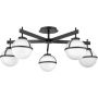 Elstead Lighting Hollis lampa podsufitowa 5x40 W biała-czarna HK-HOLLIS-5-O-BK zdj.1