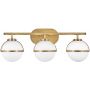 Elstead Lighting Hollis kinkiet 3x40 W biały-stary mosiądz HK-HOLLIS3-O-HB-BATH zdj.1