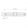Elstead Lighting Masthead kinkiet 2x40 W mosiądz HK-MASTHEAD2-HBBK zdj.2