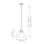 Elstead Lighting Mayflower lampa wisząca 1x60 W brązowa HK-MAYFLOWER-P-B zdj.2
