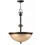 Elstead Lighting Mayflower lampa wisząca 3x60 W brązowa HK-MAYFLOWER-P-C zdj.1