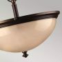 Elstead Lighting Mayflower lampa wisząca 3x60 W brązowa HK-MAYFLOWER-P-C zdj.5