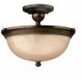 Elstead Lighting Mayflower lampa podsufitowa 3x60 W brązowa HK-MAYFLOWER-SF zdj.1