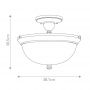 Elstead Lighting Mayflower lampa podsufitowa 3x60 W brązowa HK-MAYFLOWER-SF zdj.2