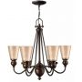 Elstead Lighting Mayflower lampa wisząca 6x60 W brązowa HK-MAYFLOWER6 zdj.1