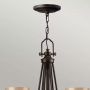 Elstead Lighting Mayflower lampa wisząca 9x60 W brązowa HK-MAYFLOWER9 zdj.3