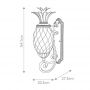 Elstead Lighting Plantation kinkiet zewnętrzny 1x40 W czarny HK-PLANTATION-M-MB zdj.2